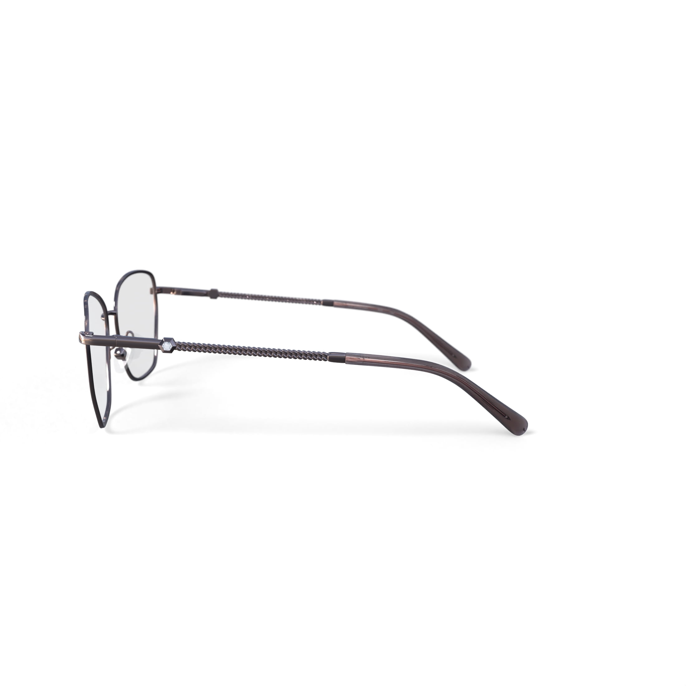 Walmart Women's Savannah Square Prescription Eyeglasses with Case, Rose Gold