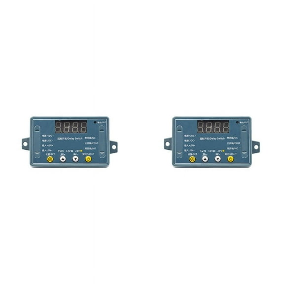 2X DC 24V 10A Adjustable Time Delay Relay Module 32 Modes LED Digital Timming Trigger Timer Control Switch Pulse Cycle