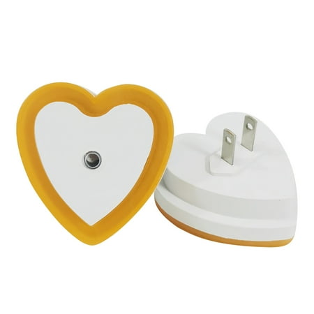 

Clearance Items!Egooesam LED Night Light Lamp With Smart Sensor Dusk to Dawn Sensor Daylight White Red Yellow Blue 0.5W Plug In 1 Pack