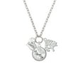 thumbnail image 2 of Delight Jewelry Silvertone Small I Love You Heart Let Things Go Fall Zoey Charm Necklace, 28", 2 of 4
