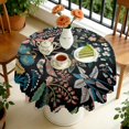 thumbnail image 4 of Round Tablecloth 60 x 60 Inch Round Table Cover flower Spring Summer for Party Picnic Dinner, 4 of 5