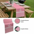 thumbnail image 5 of Anchor Morocco Table Runner - 60 Inch Long, Kitchen Dining Table Runner Dresser Scarves, Modern Nautical Pink Boho Stripes Farmhouse Decor for Coffee Tables Wedding Party Banquet, 5 of 8