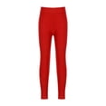 thumbnail image 5 of Hansber Girls 2-Pieces Gymnastics Outfits Dance Unitards Rhinestones Athletic Crop Top with Leggings Pants Set Red 8, 5 of 7