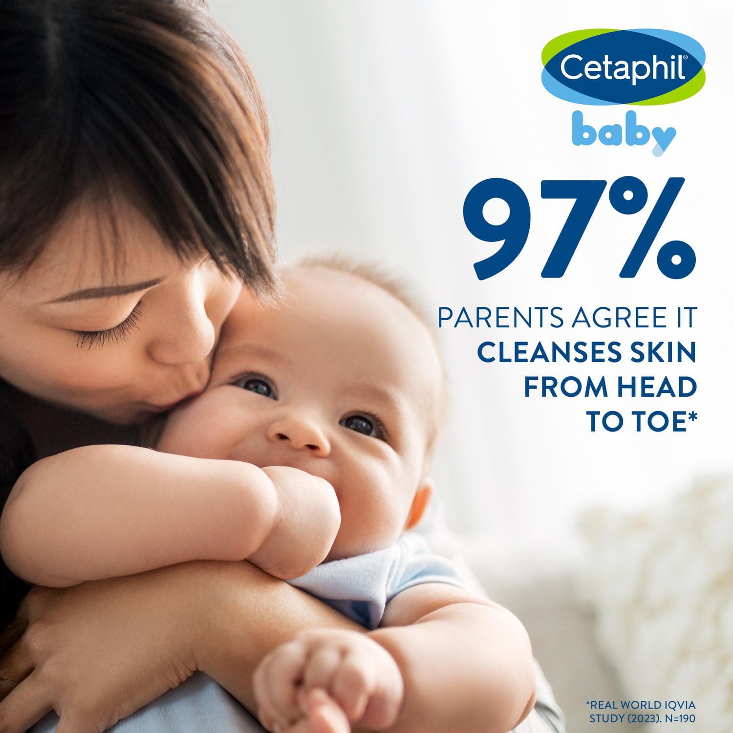 Cetaphil Baby Wash And Shampoo with Organic Calendula | Tear Free | Paraben, Colourant and Mineral Oil Free | 400ml Pump, Pediatrician Recommended