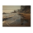 thumbnail image 3 of Designart "Beach Photo Calm Tide I" Nautical & Beach Print on Natural Pine Wood, 3 of 5