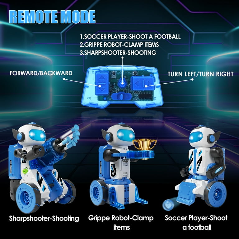 STEM Building Toys for Boys Remote Control & Programmable Robots Building Kit 3-in-1 DIY Mechanical Coding Robot Christmas Gifts for Kids Ages 8-14+ STEM Building Toys for Boys Remote Control & Programmable Robots Building Kit 3-in-1 DIY Mechanical Coding Robot Christmas Gifts for Kids Ages 8-14+