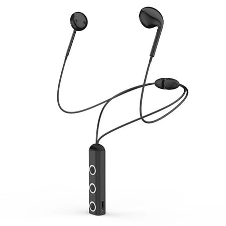 STONEGO Magnetic Wireless Bluetooth Earphones - Stereo Sports Running Earphones with Mic High Fidelity Sound Quality and Secure Fit - Suitable for All Smartphones Gym Workouts and Outdoor Activities