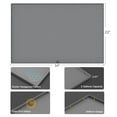 thumbnail image 2 of Silicone Under Sink Liner Kitchen Sink Mat Stain and Oil Resistant Leakable Square Drain Mat for Kitchen, Bathroom and Laundry Room Black/Gray, 2 of 6