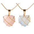 thumbnail image 2 of Collier Serrure Cœur Fille Collier quartz rose Accessoire de Bijou Cadeau, 2 of 8