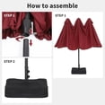 thumbnail image 7 of EastVita 15'x9' Extra-Large Patio Umbrella with UV-Resistant Canopy and Heavy-Duty Steel Frame, 7 of 7