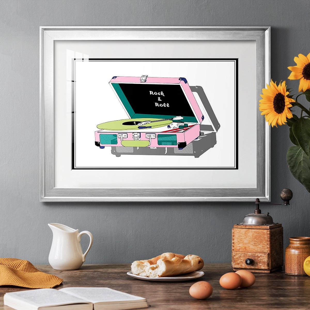 Record Shop I Premium Framed Print - Ready to Hang