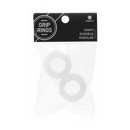 SPUR Cycle GripRings 2-Pack Clear Customizable Silicone Bicycle Grip
