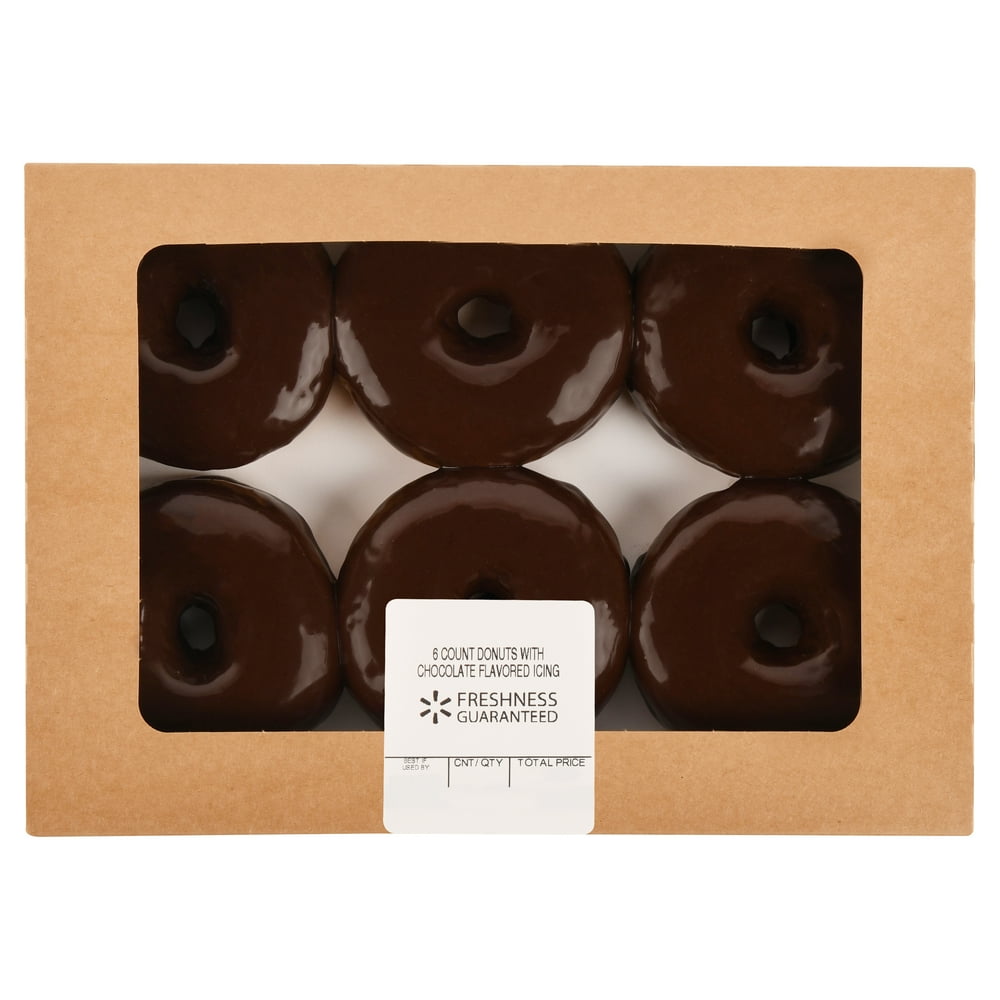 Freshness Guaranteed Donuts with Chocolate Icing, 6 Count
