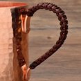 thumbnail image 6 of EASTIN 11.83oz/18.6oz Handcrafted Hammered Copper Cups - Rose Golden & Black  Heavy Pure Solid Copper Mugs with Lid for Travel  Outdoor  and Home Use, 6 of 7