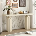 thumbnail image 2 of Harper & Bright Designs Wood Console Table with Elegant Design , Unique Narrow Entryway Table for Entryway , Hallway and Living Room , Beige, 2 of 9