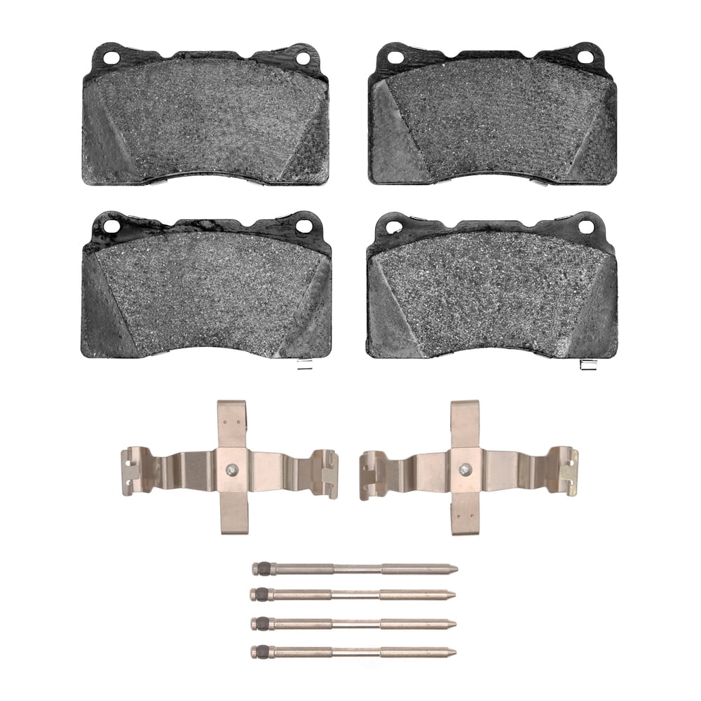 Dynamic Friction Company 1551-1001-06 DFC 5000 Advanced Brake Pads - Low Metallic and Hardware Kit