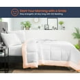 thumbnail image 2 of SGI Microfiber Comforter Set Super King Plus Size Peach Two Tone Style 3 PC, 2 of 5