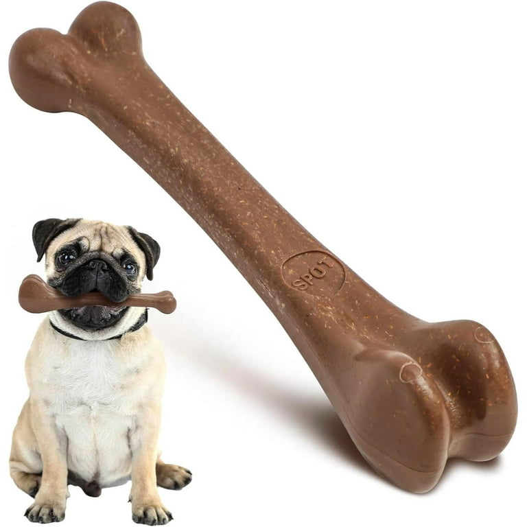 SPOT Bam-Bones Bone Durable Bamboo Fiber & Nylon Chew Toys for Large Dogs,  Safe for Adult Dogs & Puppies, 7.25in Bacon Flavor, Non-Splintering -  Walmart.com