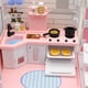 thumbnail image 5 of Cocina en miniatura con juego de cocina de muñecas Simulación Mini muebles Modelo de cocina cumpleaños Decoración de regalo Macarena cocina en miniatura, 5 of 8