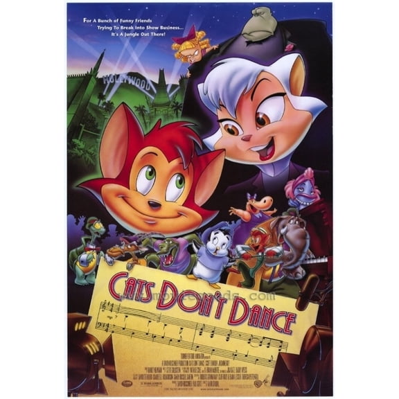 Pop Culture Graphics MOVEF3417 Cats Dont Dance Movie Poster Print, 27 x 40