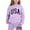 Purple, variant on Hienoo Toddler Girls Hoodie Set Usa Printed Hooded Sweatshirt Sweatpants Outfits Sweatsuit