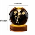 thumbnail image 2 of 3D RoseLamp Laser Crystal Ball Love birthday gift home decoration Projector Lamp, 2 of 5