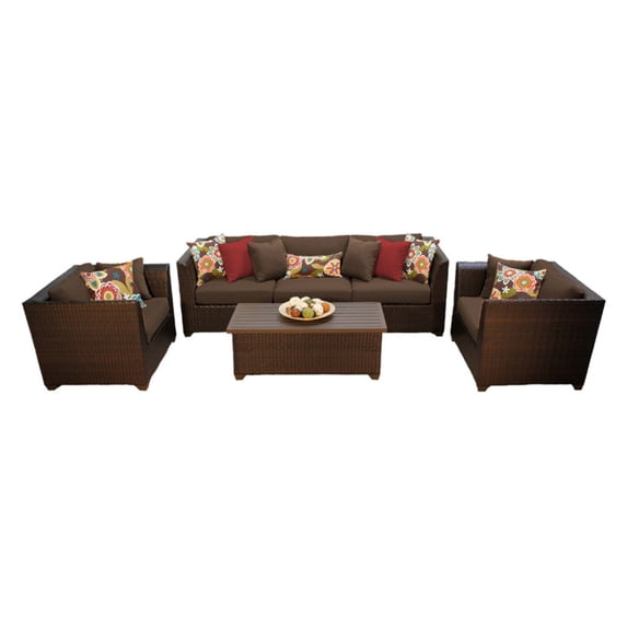 TK Classics Barbados Wicker 6 Piece Patio Conversation Set -Set of 2 cushion Covers