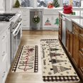 thumbnail image 4 of Christmas Kitchen Rugs Set of 2, Xmas Trees Joy Snowflakes Kitchen Mats for Floor Non Slip Winter Holiday Farmhouse Christmas Decoration 17x29 and 17x47 Inch, 4 of 6