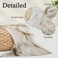 thumbnail image 6 of Marble Gold Queen Size Pillow Cover, Pillowcase Protectors with Zipper, Breathable Decorative Throw Pillow Case Cover, Abstract Luxury Wave Gold Marbling Modern Pillow Shams for Couch Sofa 20x30Inch, 6 of 8