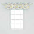 thumbnail image 2 of Ambesonne Floral Window Valance, Chamomiles and Bluebells, 54" X 12", Pale Purple Multicolor, 2 of 3