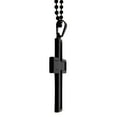 thumbnail image 3 of Blackplated Stainless Steel Carbon Fiber Cross Pendant Necklace, 3 of 4
