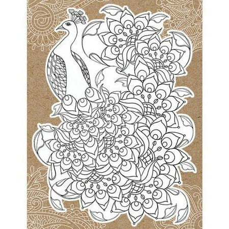 Diecut Coloring Card with 5.25 x 7.25 Envelope