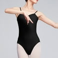 thumbnail image 2 of Lovskoo 2024 Dance Women's Camisole Leotard with Adjustable Straps Dance Practice Suit Suspender Backless Jumpsuit Gymnastics Suit Body Suit Black-XL, 2 of 7