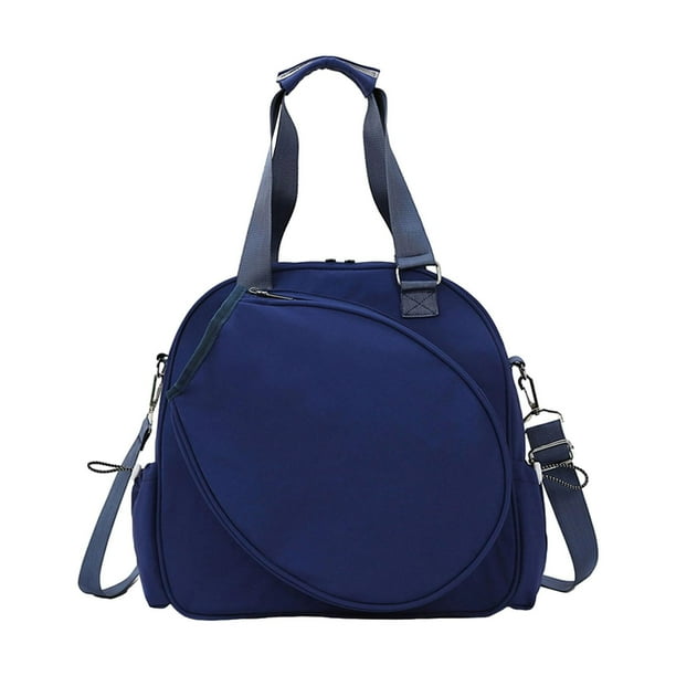 Mochila de hombro para raqueta de bádminton, portátil, elegante, para exteriores, para mujer Azul