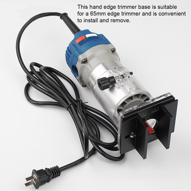 Ruiboury 65mm Trimming Machine Locating Base Household DIY Milling Slotting Locator Wood Router Bracket Portable Hand Tool Accessories