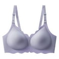 thumbnail image 3 of Plus Size Wavy Design Bra - Fashion Regular Fit, Wire-Free - Nylon Spandex, 30C-42B Cups - S-XXXL, 3 of 3