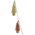 thumbnail image 4 of Creative Co-Op Sisal Bottle Brush Tree Garland with Gold Balls and Jute Cord, Pink, Chartreuse and Orange Color, 4 of 4