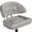 Light Gray, variant on Hawsaiy Modern Bar Stools Set of 2, Ergonomic Double-Layer Upholstered Bar Stools with Back, Adjustable Swivel Barstools for Kitchen Island, Orange