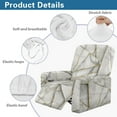 thumbnail image 5 of POLERO White Marble Geometric Pattern Recliner Chair Covers, Stretch Reclining Cover, Recliner Sofa Slipcovers Jacquard Couch Covers Furniture Protector for Pet Kid, 5 of 7