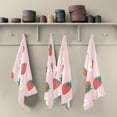 thumbnail image 5 of Dreamtimes Strawberry White Flowers Kitchen Towel, Dish Towels Quick Drying Tea Towels Absorbent Hand Towels for Kitchen Sink Dinner Table 28 x 18 Inches, Set of 6, 5 of 7