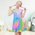 thumbnail image 3 of 2Pcs Girls Nightgowns 4-8 Years Unicorn Sleepwear Night Sleep Dress Pajamas Little Kids Toddler Soft Nightgown, 3 of 7