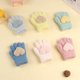 thumbnail image 3 of Guantes para niños, cálidos, de invierno, con forro polar, gruesos, de cinco dedos, multidedos, para niñas, de dedos completos, resistentes al frío, 3 of 6