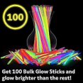 thumbnail image 3 of SZTXJ 100 Pieces Party Supplies - 8 Inch Light Up Party Supplies, Light Up Party Decorations, Light Up Necklaces and Light Up Bracelets with Connector, 3 of 3