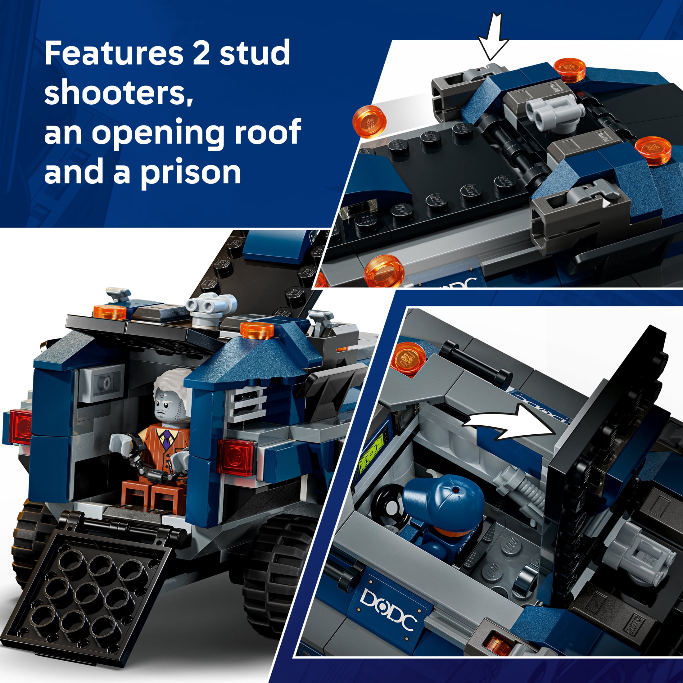 LEGO Marvel Spider-Man Prison Transport Chase - Super Hero Building Toy for Boys & Girls, Ages 8+ - Includes 4 Minifigures - Spider-Man Toy for Fans - Gift for Birthdays - 76349