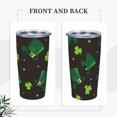 thumbnail image 4 of Kll St. Patrick'S Day8 Stainless Steel Vacuum Insulated Coffee Cup 20 Oz Insulated Travel Mug Water Cup With Leak-Proof Straw Lid & Flip Lid,1 Metal Straws,1 Cleaning Brush, 4 of 8