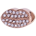 thumbnail image 1 of Charm para Pulsera LuckyLy, Dije de Beso, Acero Inoxidable y Zirconia Cúbica, Modelo Paula rosa UNITALLA, 1 of 8