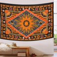 thumbnail image 4 of Tapiz de sol ardiente, Sol celestial Luna Estrella Planeta Boho Tapiz medio Tarot Carta Colgante de pared Boho Hippie Hippy Beach Coverlet Cortina 50*60 inches, 4 of 5