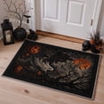 thumbnail image 5 of GENIMO 2'x6' Halloween Runner Rug, Washable Non Slip Soft Gothic Castle Indoor Outdoor Hallway Runner for Porch Patio Kitchen Entryway, Burnt Orange, 5 of 6