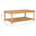 thumbnail image 5 of Safavieh Oakley Outdoor Patio Rectangular Coffee Table - Natural, 5 of 6