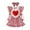 hwj# Pink184, variant on Huowey Valentine'S Day Dress Outfits For Baby Girls Heart Print Long Sleeve Romper Jumpsuit Ruffled Knitted Suspender Skirts Cute Overalls Headband Three Piece Clothes,White,3-6 Months